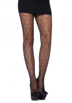 Leg Avenue Deco Black Lace Tights