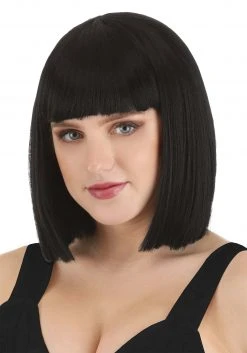 Partytime Wig Deep Black Bob Wig For Women 6 Partytime Wig Deep Black Bob Wig For Women -Cheap Halloween Store deep black bob wig alt 2