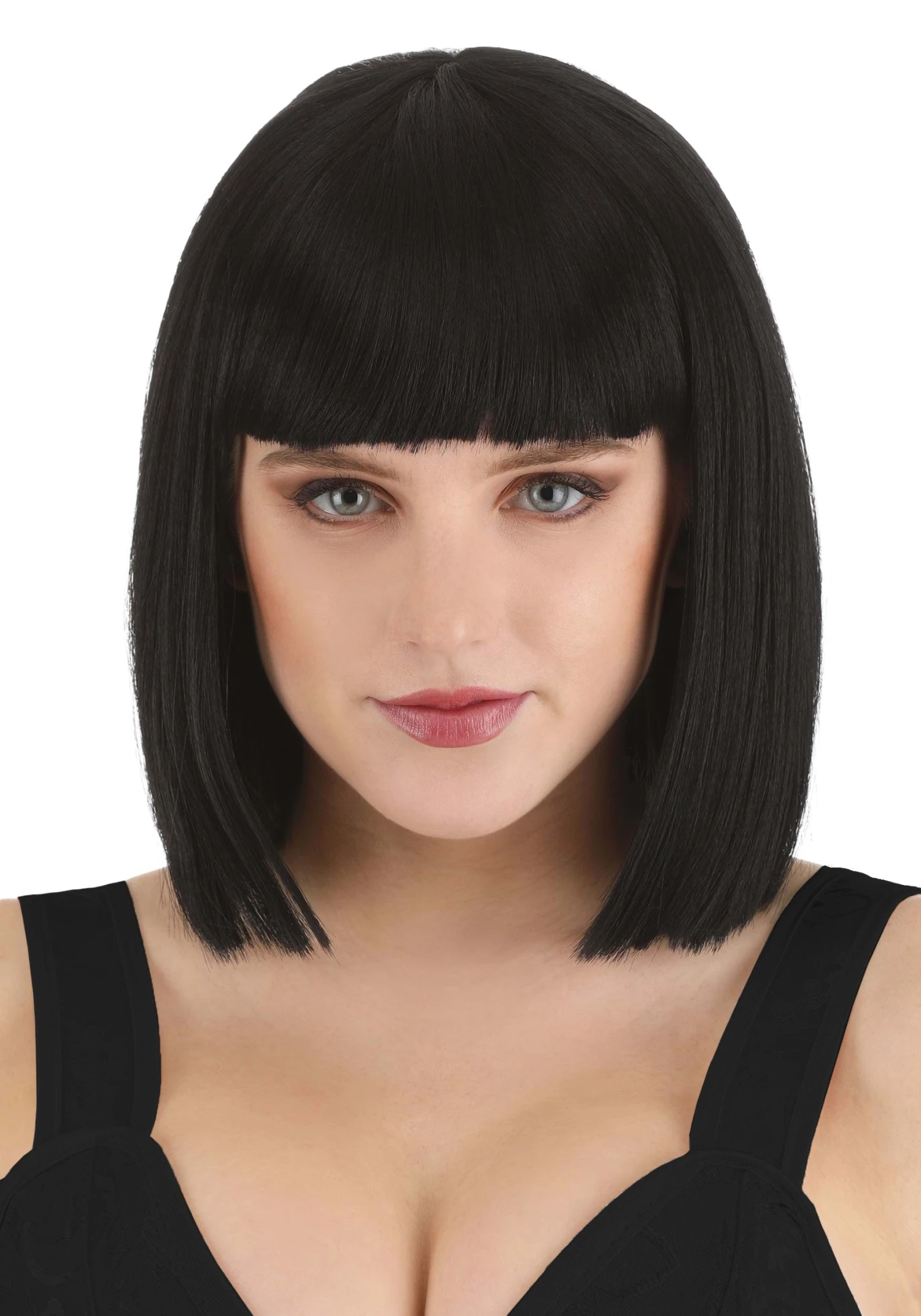 Partytime Wig Deep Black Bob Wig For Women 1 Partytime Wig Deep Black Bob Wig For Women