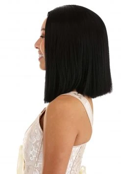 Partytime Wig Deep Black Long Bob Wig For Women -Cheap Halloween Store deep black long bob wig alt 3