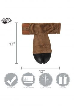 Elope Deer Costume | Back Hooves -Cheap Halloween Store deer costume back hooves alt 5