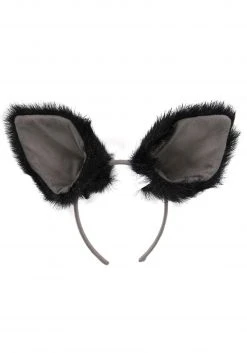 Elope Deluxe Cat Ears Headband -Cheap Halloween Store deluxe cat ears headband alt 2
