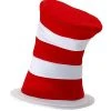 Elope Deluxe Cat In The Hat Plush Velboa Costume Hat