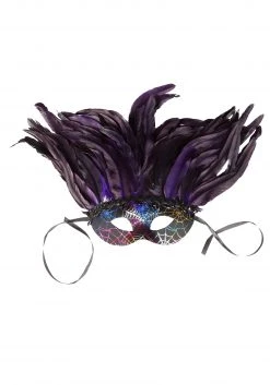Bauer Pacific Deluxe Feather Mardi Gras Mask