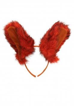 Elope Deluxe Orange Fox Ears Headband -Cheap Halloween Store deluxe fox ears headband alt 2