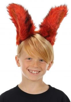 Elope Deluxe Orange Fox Ears Headband -Cheap Halloween Store deluxe fox ears headband alt 3