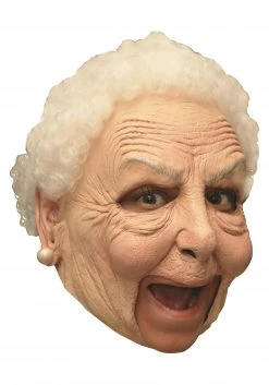 Ghoulish Productions Adults Deluxe Old Woman Mask