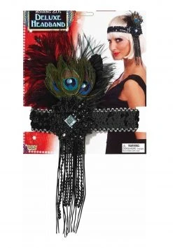 Forum Novelties, Inc Deluxe Peacock Flapper Headband