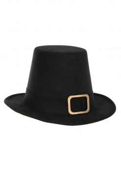 Elope Deluxe Brown Pilgrim Costume Hat 5 Elope Deluxe Brown Pilgrim Costume Hat -Cheap Halloween Store deluxe pilgrim hat alt 1