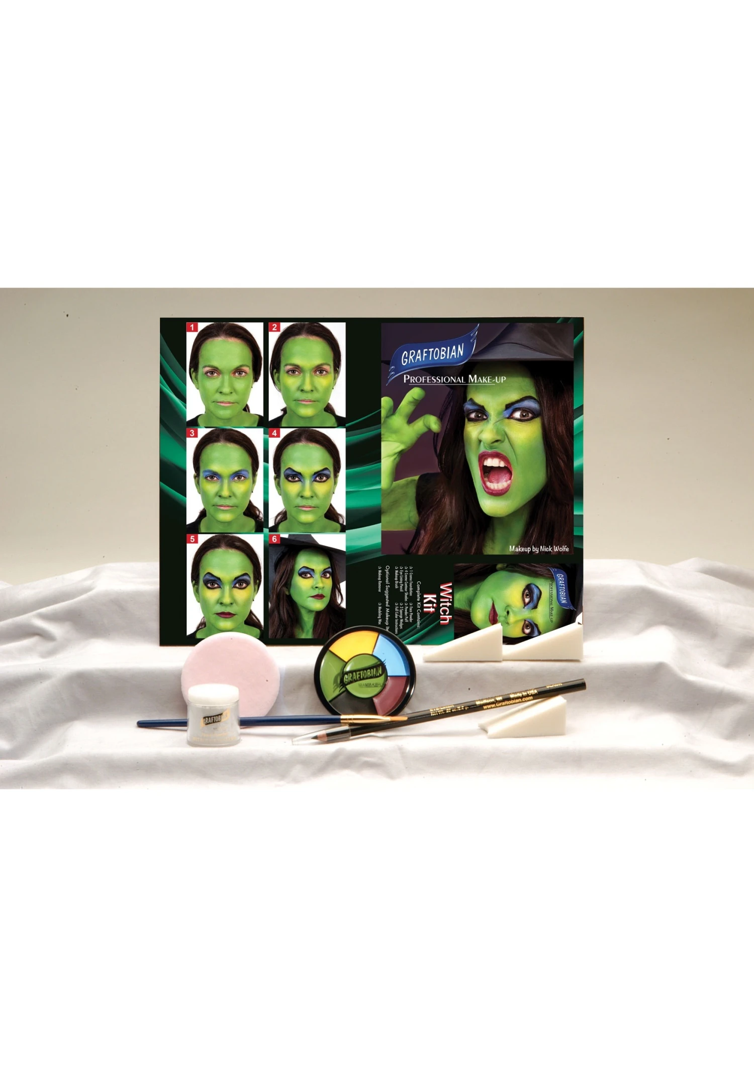 Graftobian Deluxe Witch Make Up Kit 2 Graftobian Deluxe Witch Make Up Kit - Image 2