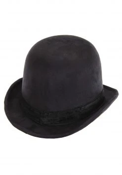 Elope Black Derby Top Hat -Cheap Halloween Store derby hat black alt 2