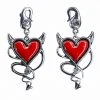 Western Fashion Devil Heart Earrings