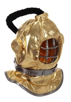 Elope Gold Diving Bell Plush Helmet -Cheap Halloween Store diving bell plush helmet alt 2