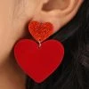 Anarchy Street Double Heart Drop Lucite Earrings