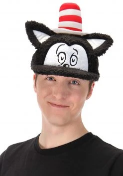 Elope Dr. Seuss Cat In The Hat Fuzzy Adult Cap -Cheap Halloween Store dr seuss cat in the hat fuzzy cap alt 2
