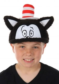 Elope Dr. Seuss Cat In The Hat Fuzzy Adult Cap -Cheap Halloween Store dr seuss cat in the hat fuzzy cap alt 3