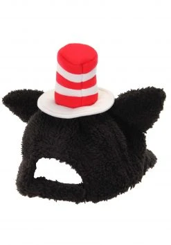 Elope Dr. Seuss Cat In The Hat Fuzzy Adult Cap -Cheap Halloween Store dr seuss cat in the hat fuzzy cap alt 4