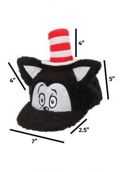 Elope Dr. Seuss Cat In The Hat Fuzzy Adult Cap -Cheap Halloween Store dr seuss cat in the hat fuzzy cap alt 6