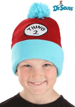 Nanjing Sylva International Trading Co. Ltd Dr. Suess Thing 2 Pom Pom Beanie