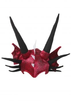 Elope Soft Horned Dragon Costume Hat Accessory -Cheap Halloween Store dragon plush hat alt 2