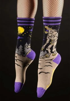 FootClothes Evil Werewolf Socks -Cheap Halloween Store evil af werewolf socks alt 2