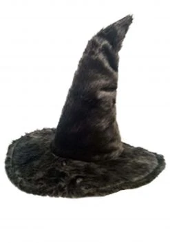 H.M. Smallwares Faux Fur Witch Hat For Adults
