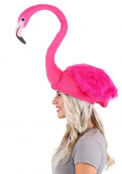 Elope Flamingo Costume Hat -Cheap Halloween Store flamingo hat alt 2