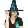 Fun World Flip Sequin Witch Hat Teal