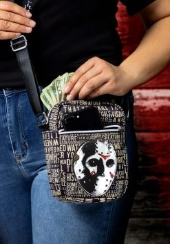 Buckle-Down Friday The 13th Hockey Mask Crossbody Bag