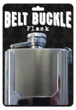Island Dogs Functioning Belt Buckle Flask
