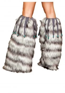 Roma Beaded Fur Costume Leg Warmers