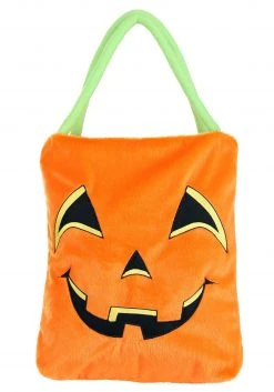 BigWan Apparel Co. Trick-or-Treat Fuzzy Pumpkin Bag