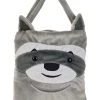 BigWan Apparel Co. Fuzzy Raccoon Trick-or-Treat Bag