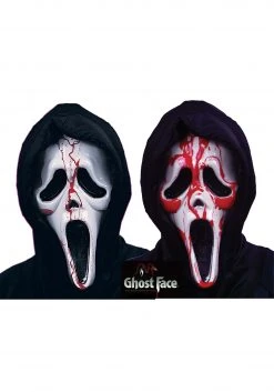 Fun World Adult Ghost Face Bleeding Mask 5 Fun World Adult Ghost Face Bleeding Mask -Cheap Halloween Store ghost face bleeding adult mask alt 2
