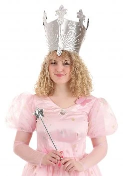 Elope Glinda Costume Crown & Wand -Cheap Halloween Store glinda witch crown alt 4