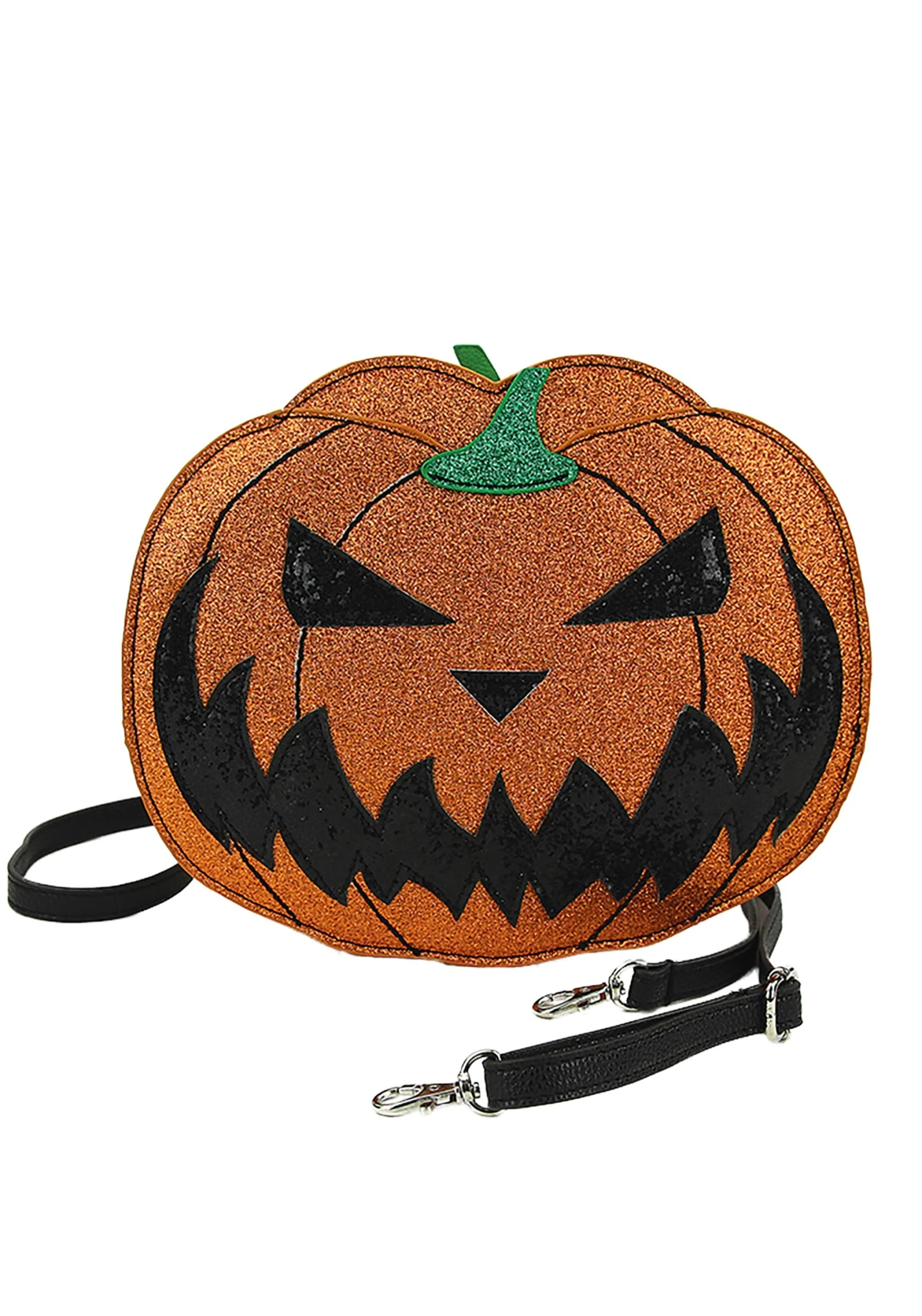 Comeco Glitter Jack O' Lantern Crossbody Bag 1 Comeco Glitter Jack O' Lantern Crossbody Bag
