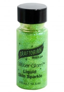 Graftobian GlitterGlam .5 Ounce Green Liquid Glitter Makeup