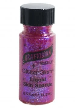 Graftobian GlitterGlam .5 Ounce Liquid Purple Glitter Makeup
