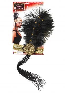 Forum Novelties, Inc Gold And Black Flapper Headband