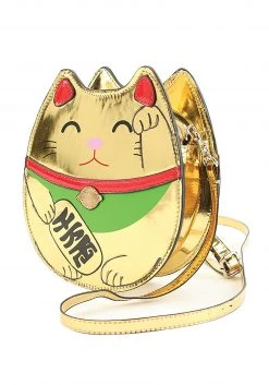Comeco Gold Lucky Cat Handbag