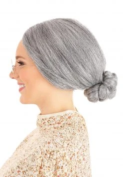 Westbay, Inc Grey Old Lady Wig -Cheap Halloween Store grey old lady wig alt 1