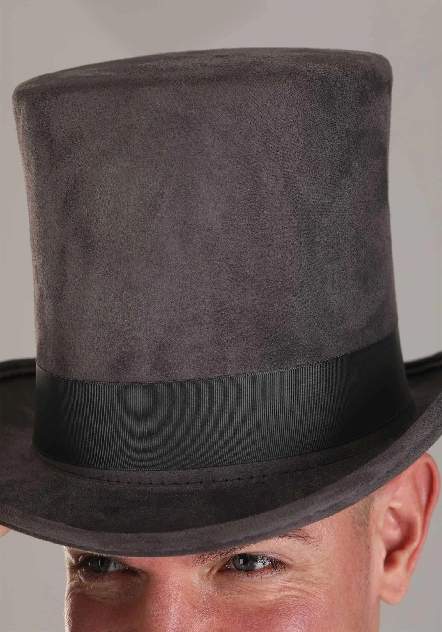 Elope Adult Grey Top Hat 4 Elope Adult Grey Top Hat - Image 4