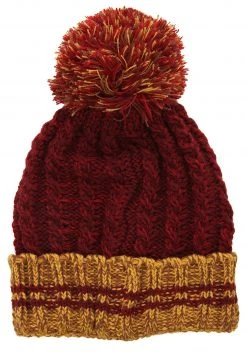 Elope Heathered Pom Beanie Gryffindor -Cheap Halloween Store gryffindor heathered pom beanie alt 4