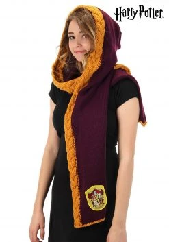 Elope Gryffindor Knit Maroon And Gold Hood