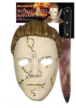 Fun World (Rob Zombie) Halloween Resilient Michael Myers Mask And Knife Set