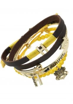 Bioworld Merchandising / Independent Sales Harry Potter Hufflepuff Arm Party Jewelry Bracelet Set