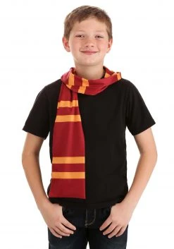 Elope Harry Potter: Gryffindor Printed Scarf -Cheap Halloween Store harry potter printed gryffindor scarf alt 2