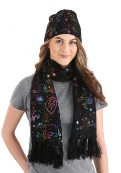 Elope Knit Scarf Hogwarts House Emblem Constellations -Cheap Halloween Store hogwarts house emblem constellations knit scarf alt 3