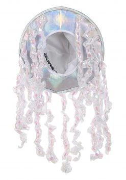 Elope Holographic Jellyfish Soft Hat 8 Elope Holographic Jellyfish Soft Hat -Cheap Halloween Store holographic jellyfish plush hat alt 3