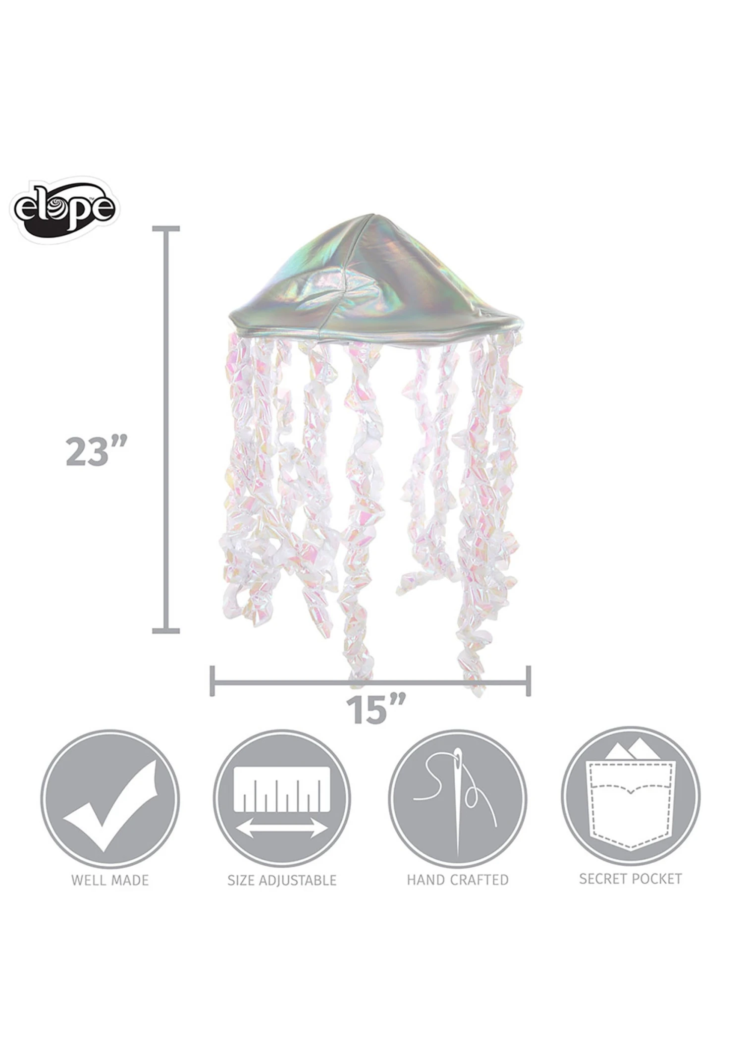 Elope Holographic Jellyfish Soft Hat 5 Elope Holographic Jellyfish Soft Hat - Image 5